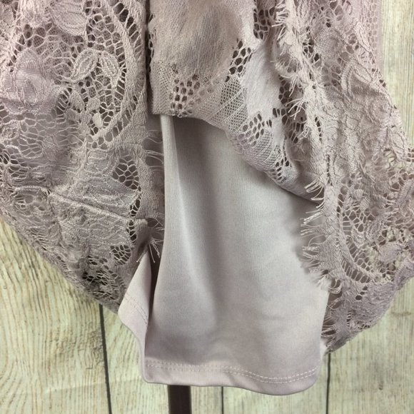 Miss Chievous Lilac Lace Sleeveless Dress Sz M - Picture 5 of 7
